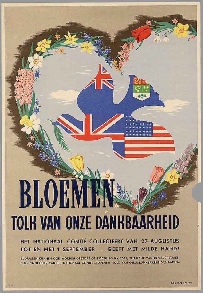 Affiche inzamelingsactie - Bloemen tolk van onze dankbaarheid